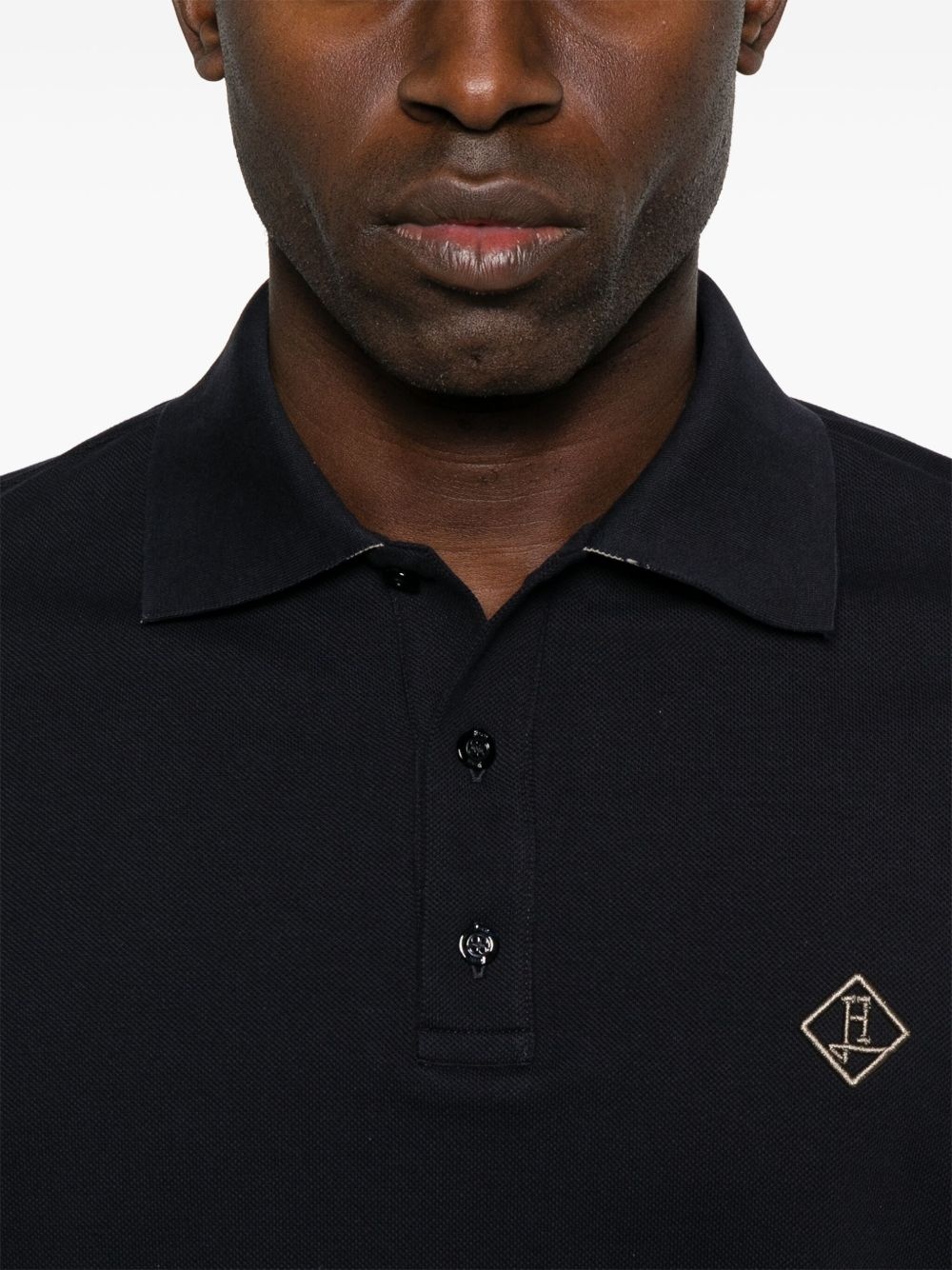 embroidered-logo polo shirt - 4