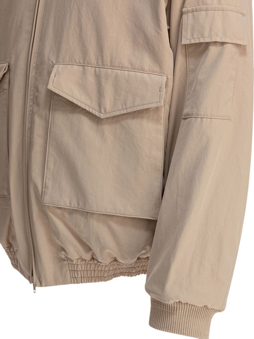 zip-fastening flap-pocket jacket - 4