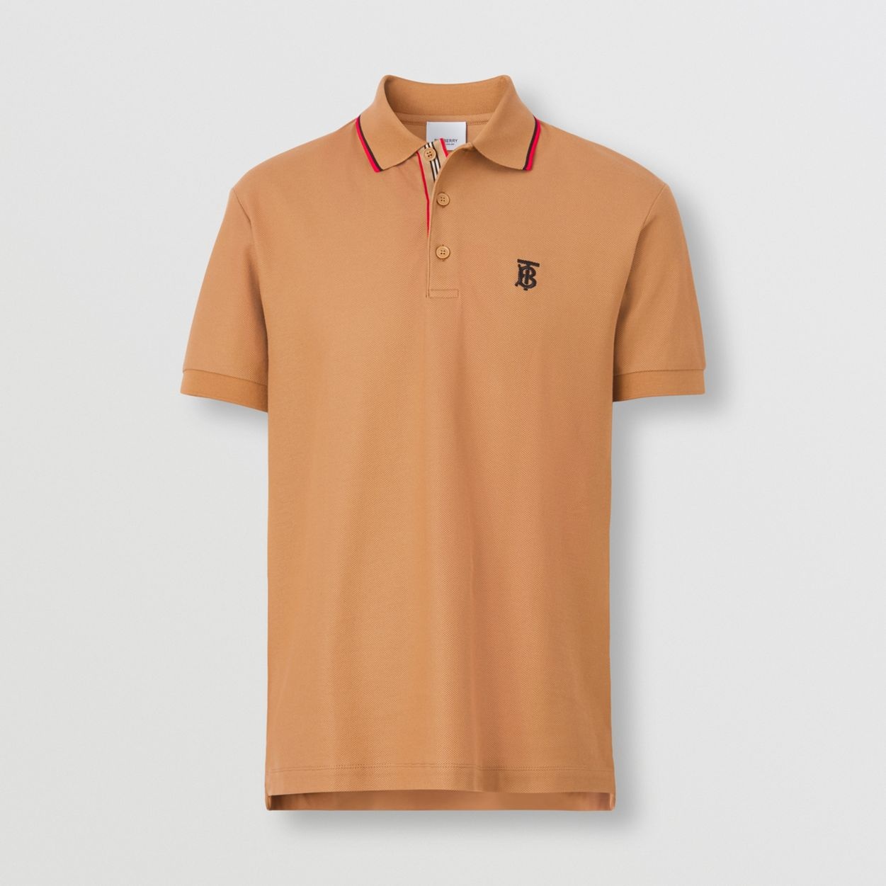 Monogram Motif Cotton Piqué Polo Shirt - 1