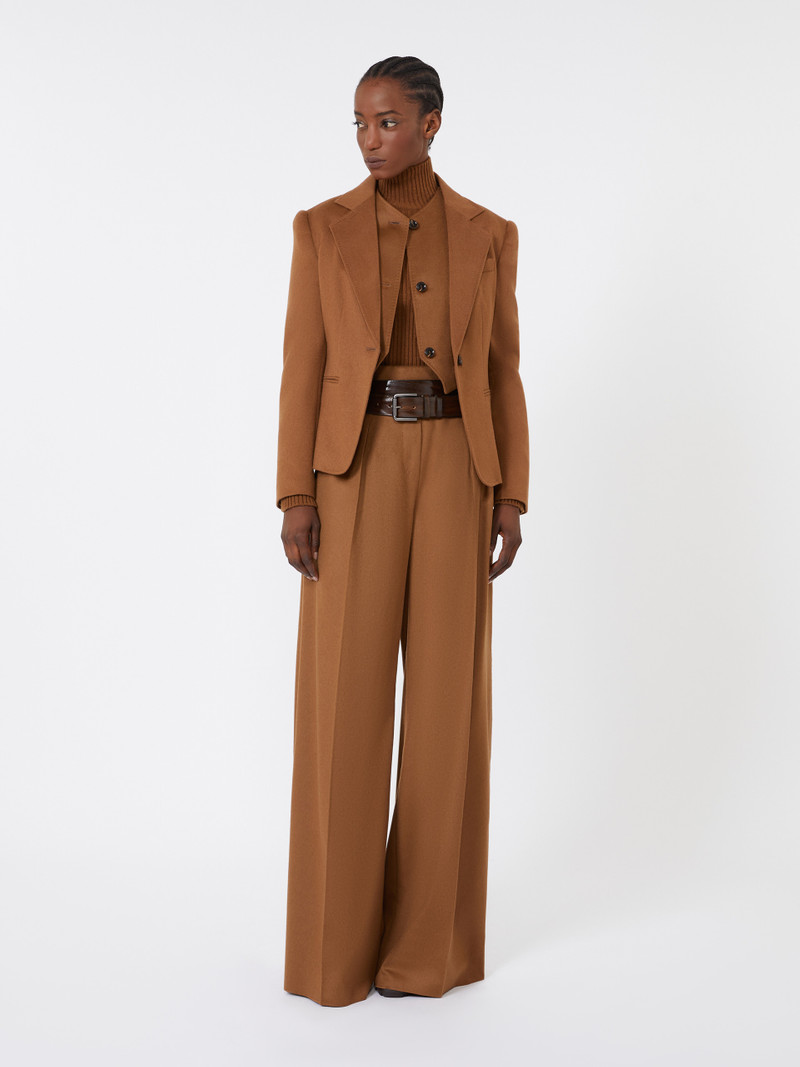 Max Mara GLENN Short camel drap jacket outlook