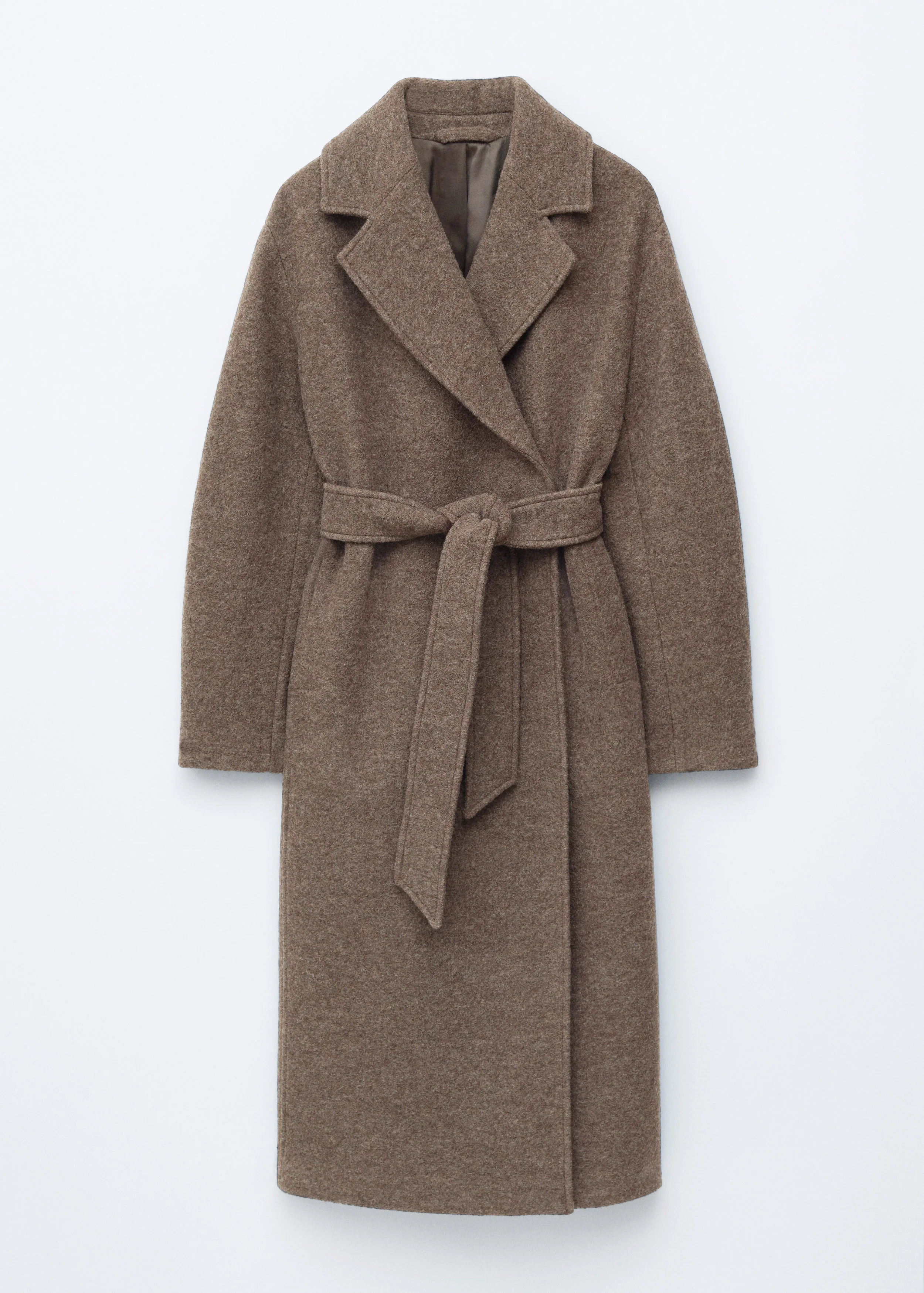 Voluminous Belted Wool Coat - 1