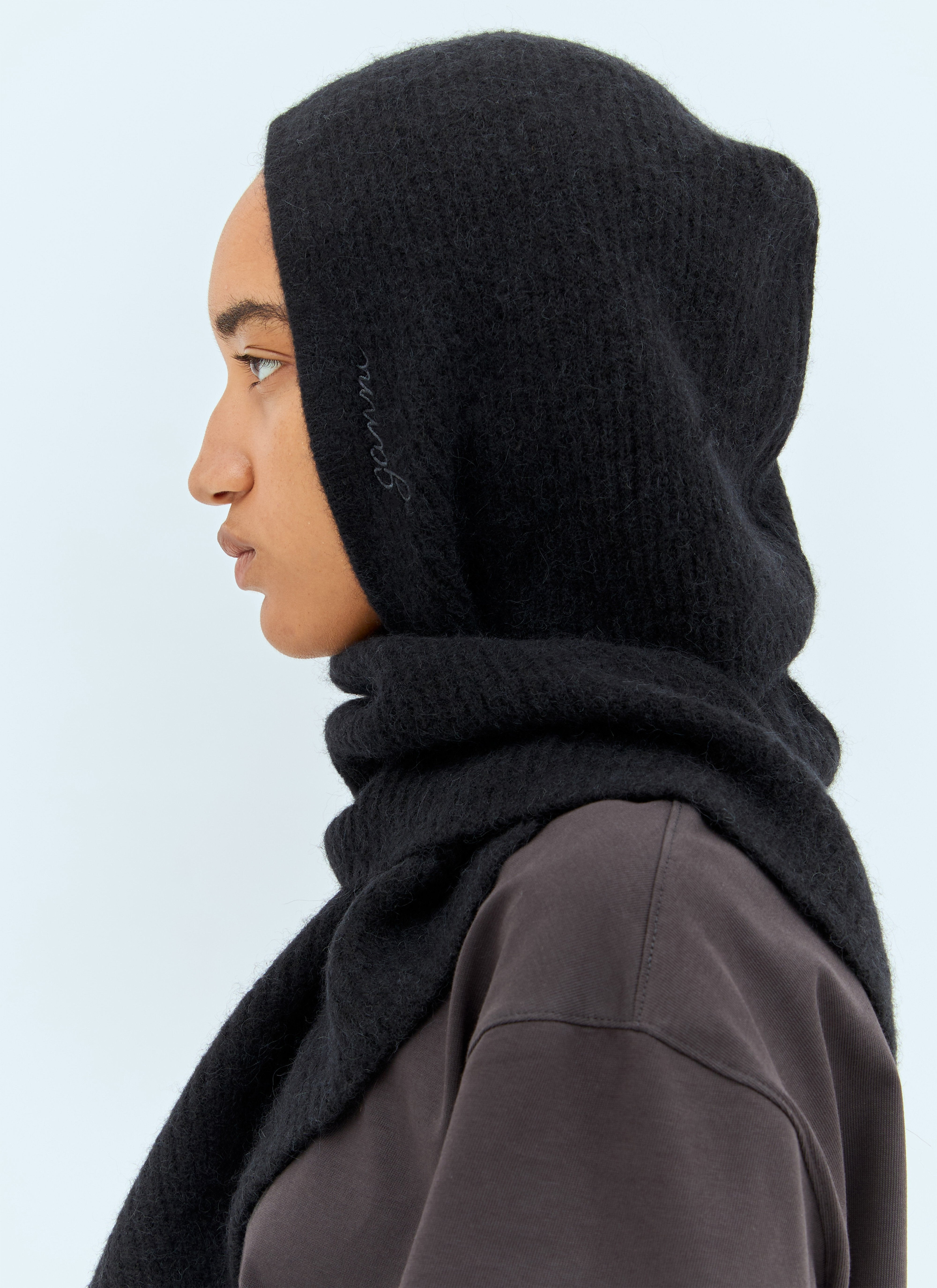 Ganni Women Soft Wool Balaclava - 3