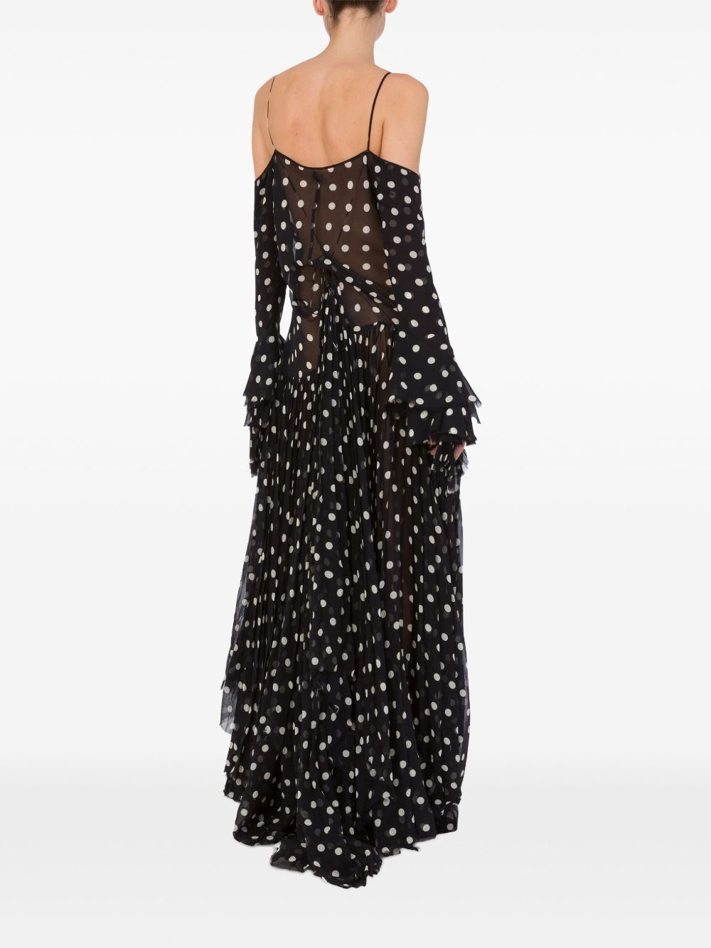 polka dot maxi dress - 3