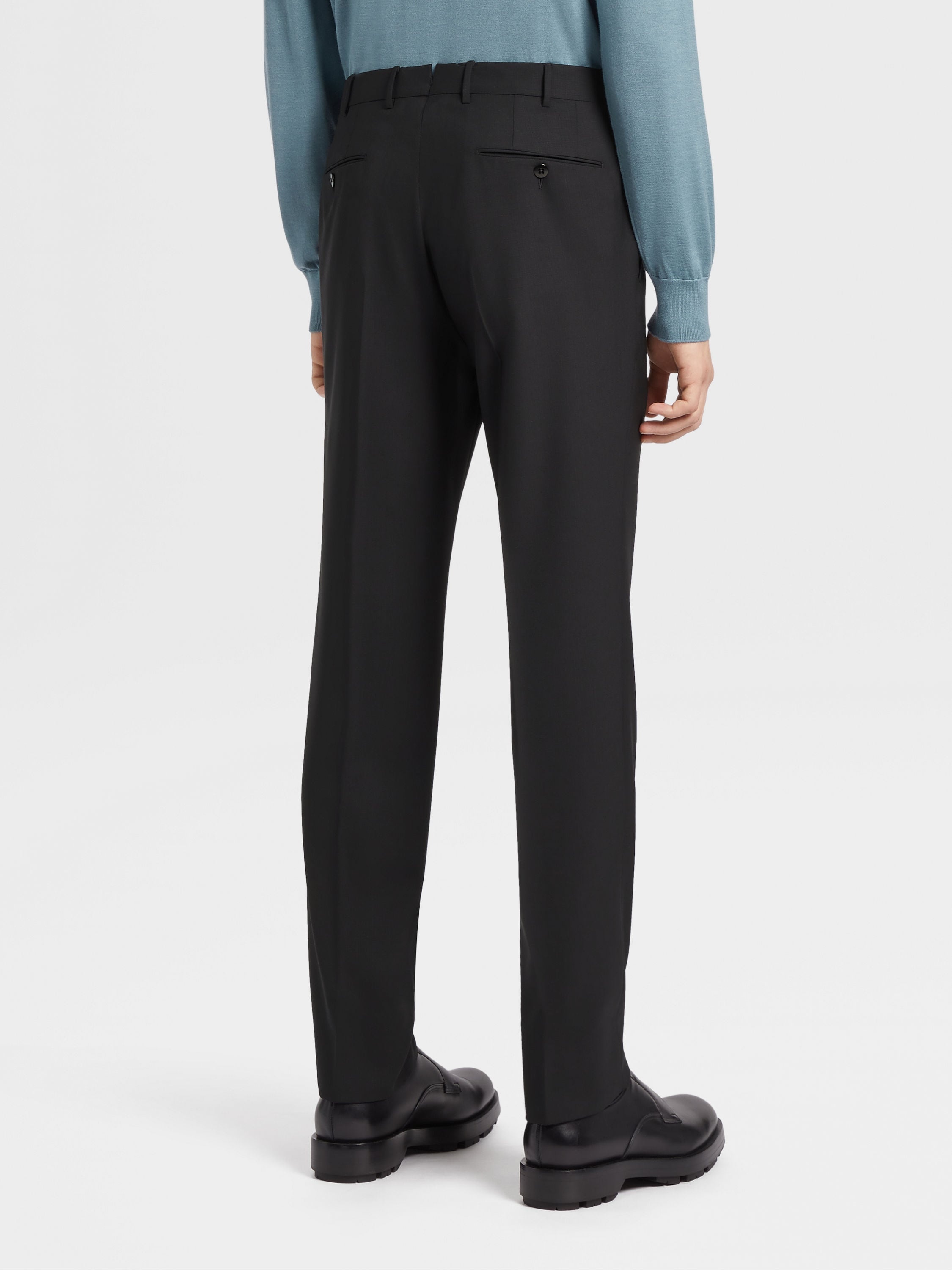BLACK HIGH PERFORMANCE™ WOOL PANTS - 3