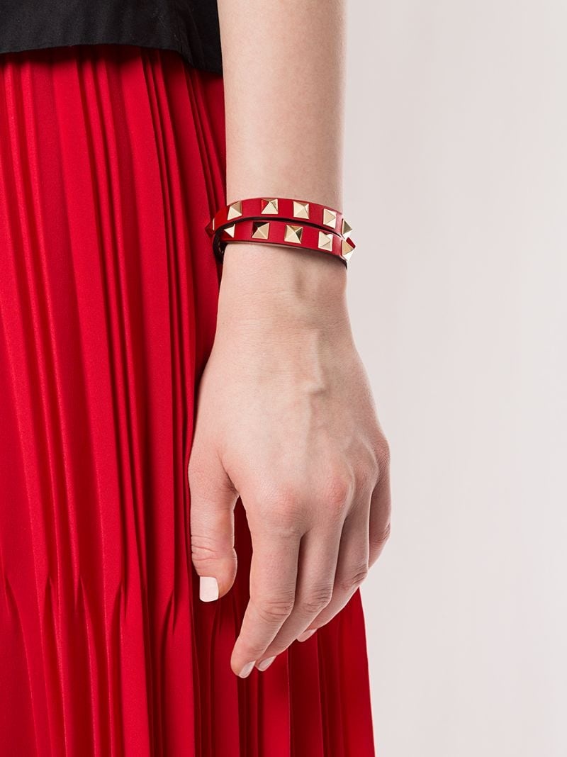 Rockstud double-strap bracelet - 4