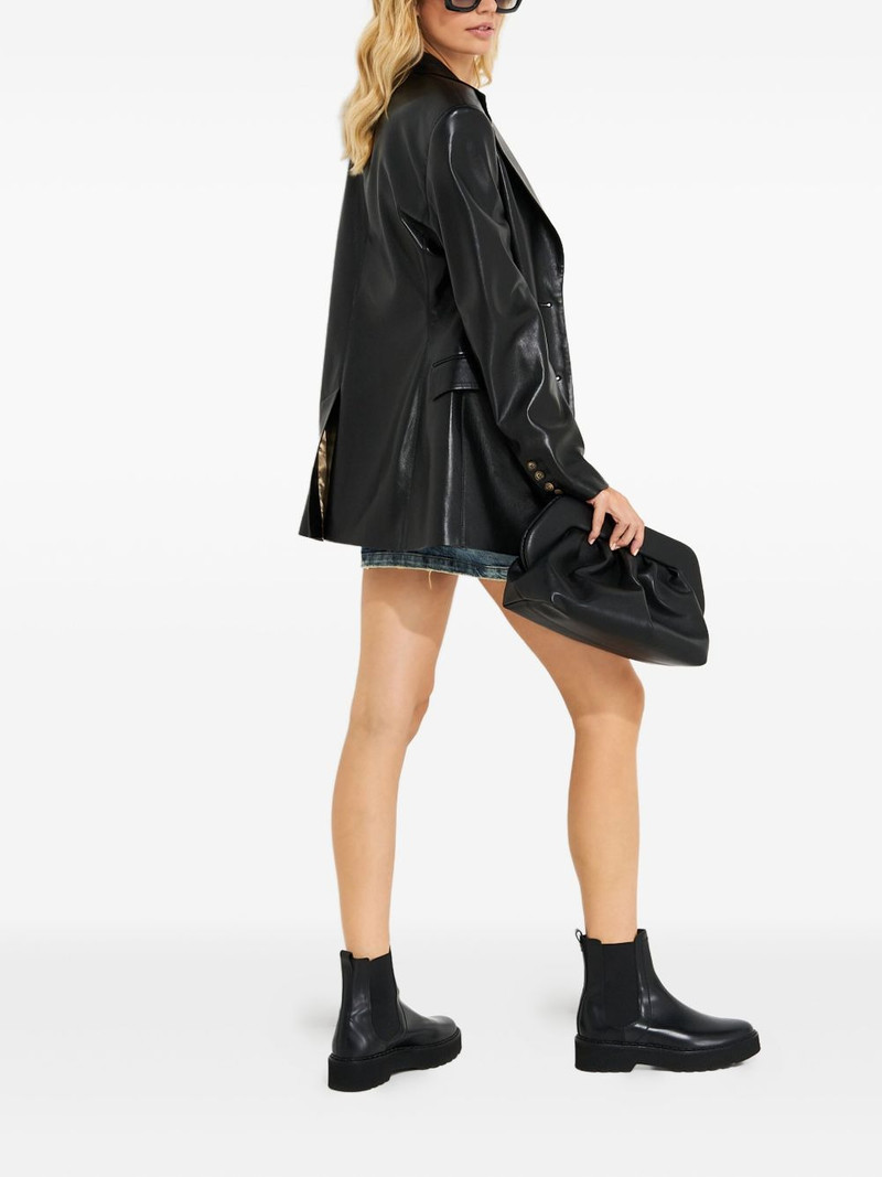 button-fastening strapless mini dress 3