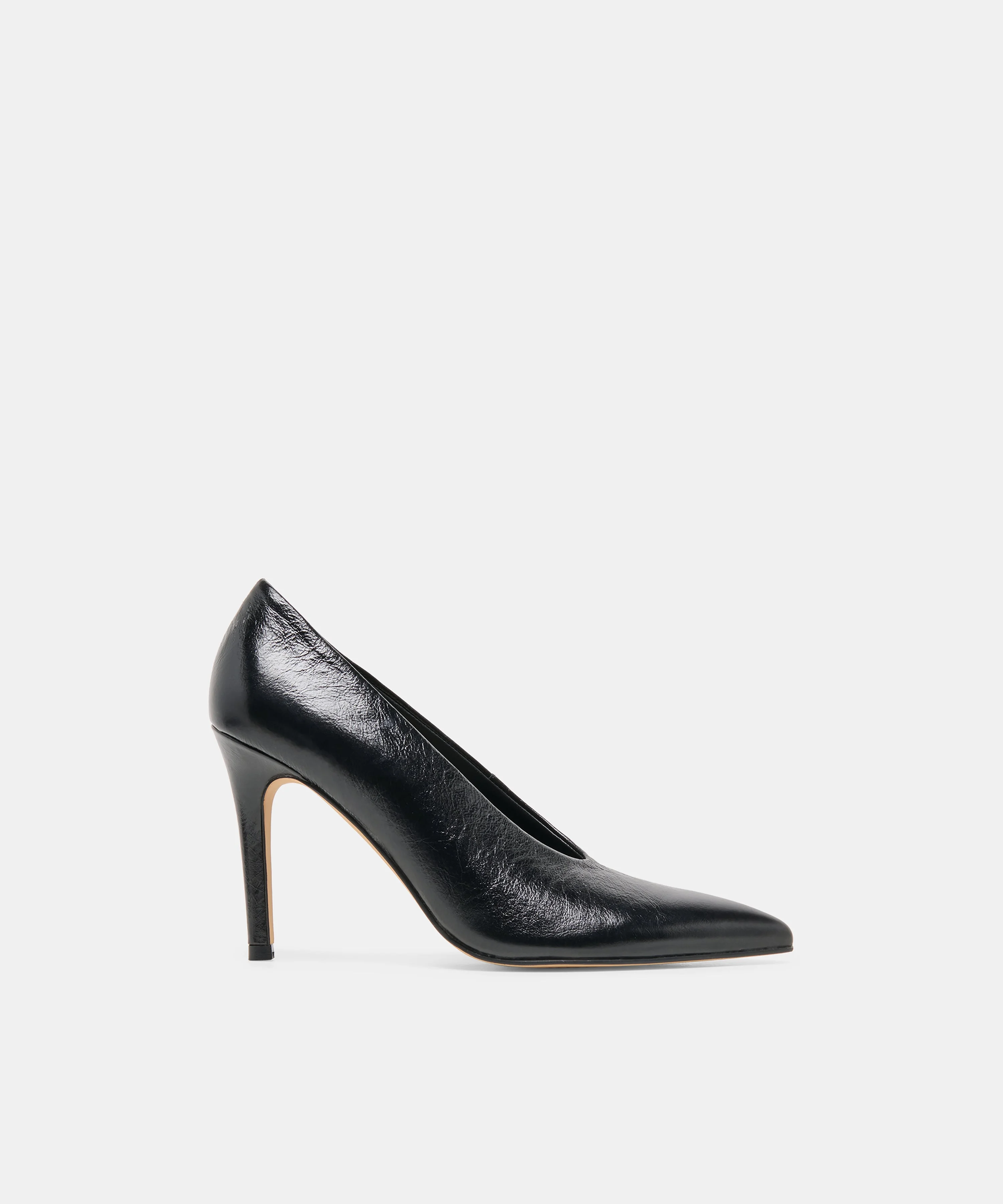 EMANI HEELS BLACK LEATHER - 1