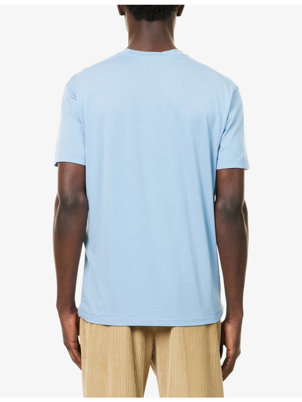 Crewneck Regular-Fit Cotton-Blend T-Shirt - 4