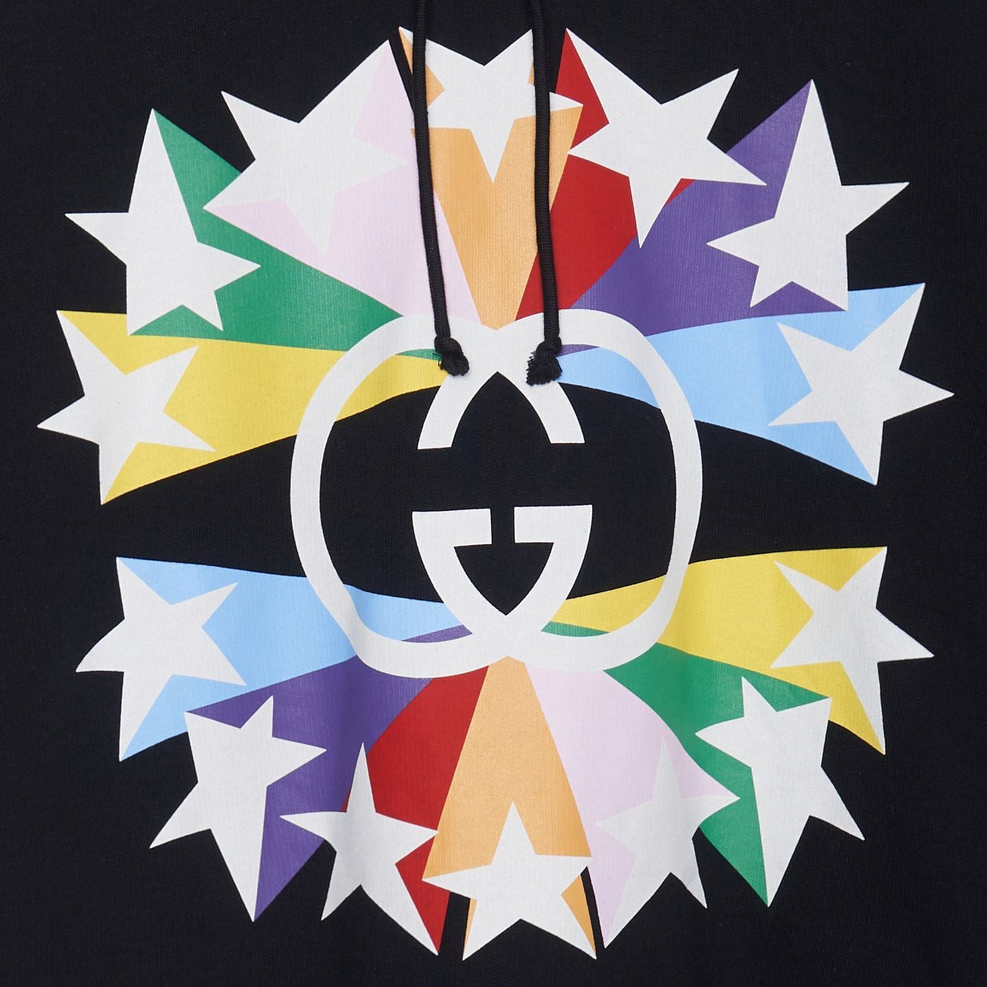 Men's Gucci FW21 Full Print Interlock Double G Printing Cotton Black 646953-XJDNJ-1082 - 6