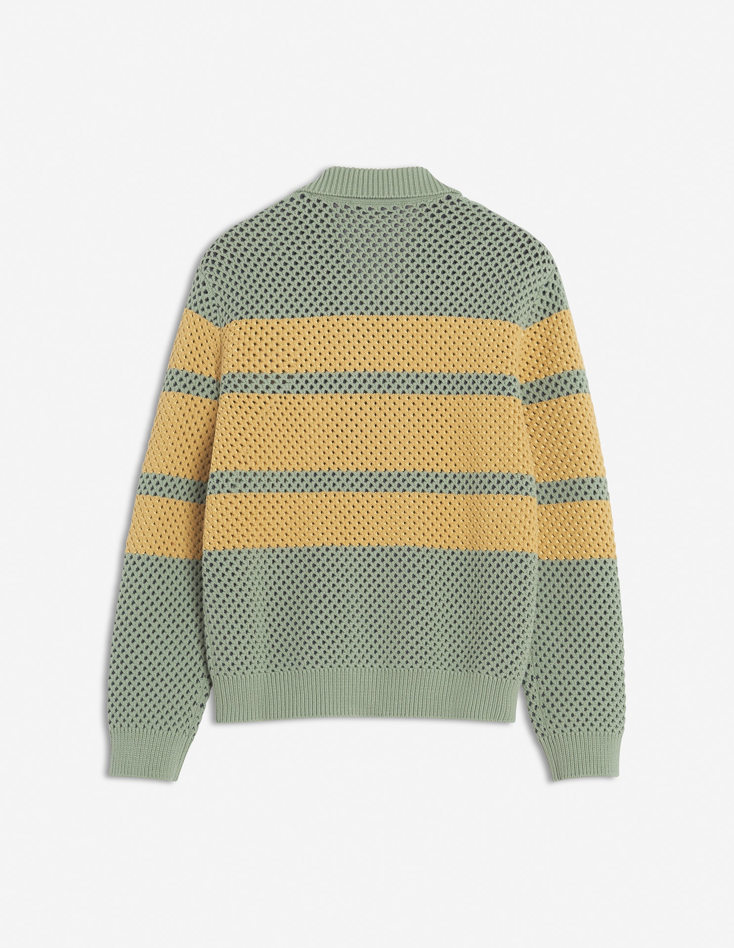 STRIPED MESH BLOUSON - 6