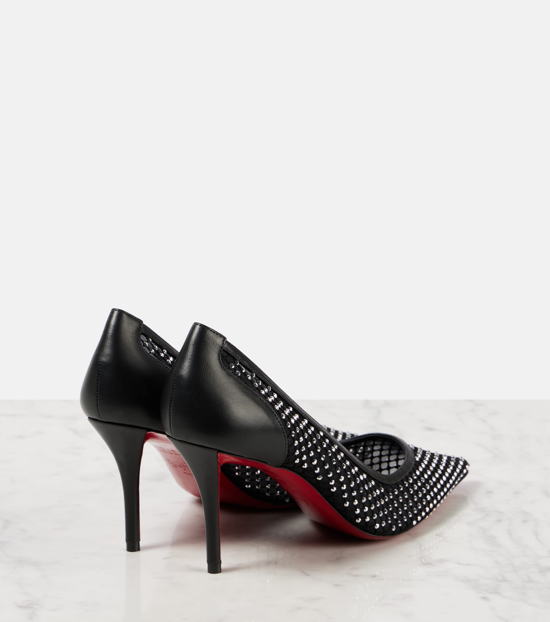 Apostropha 80 embellished mesh pumps - 2