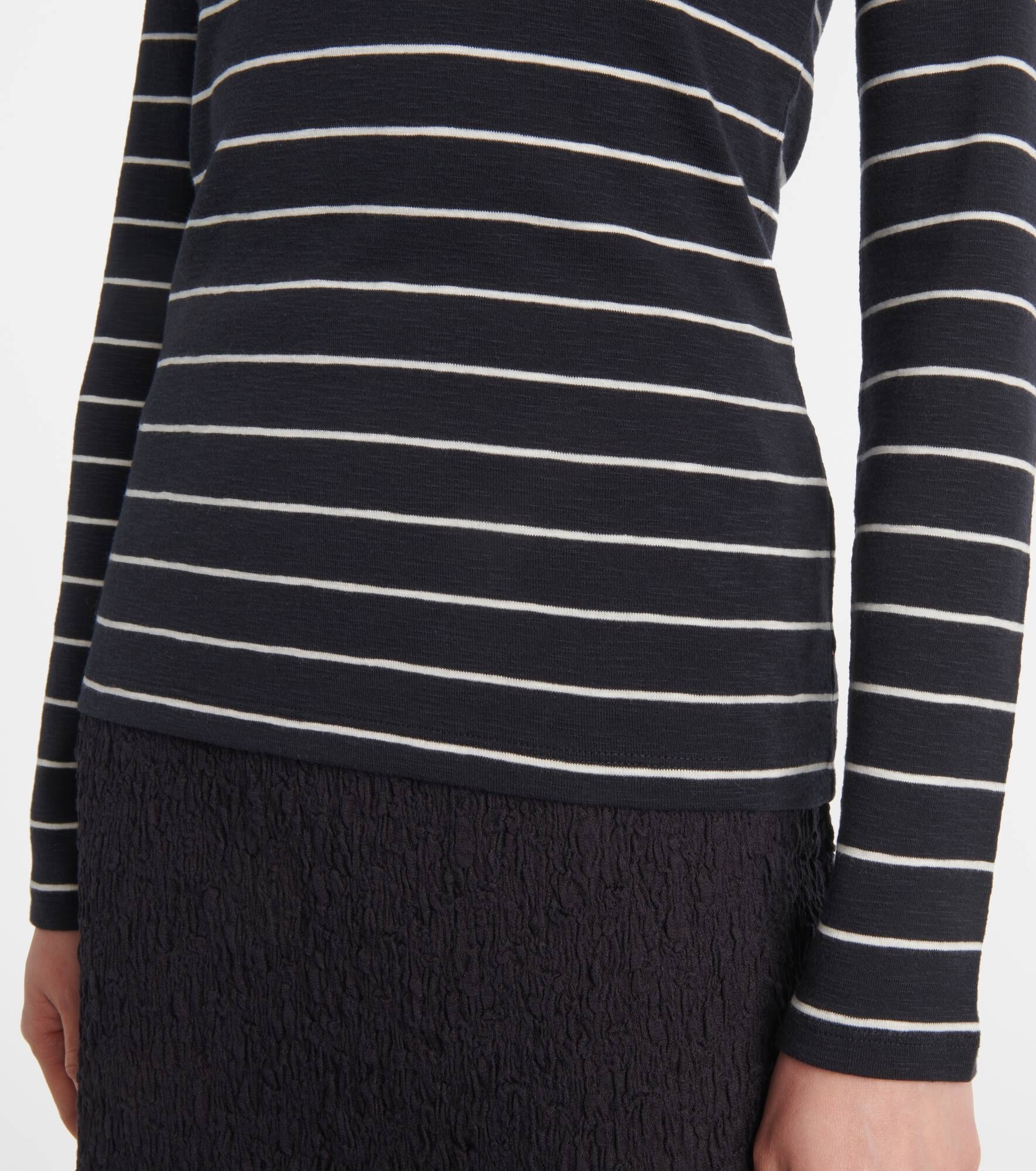 Striped cotton-blend top - 5