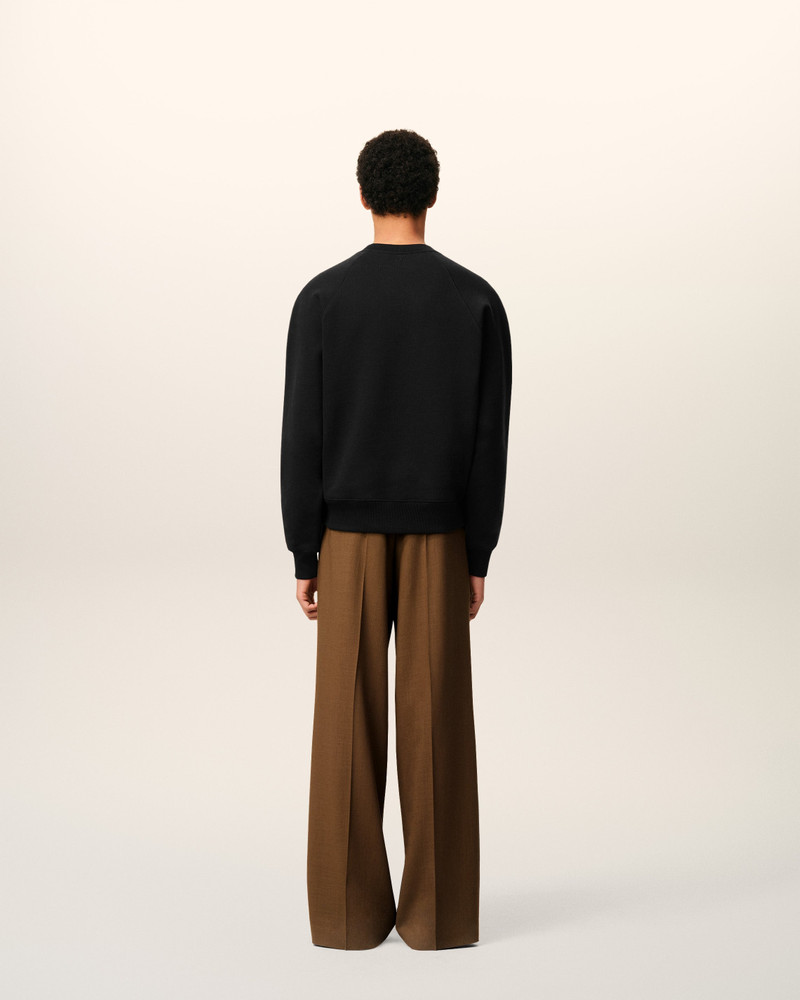 BLACK COTTON AMI DE COEUR SWEATSHIRT 5