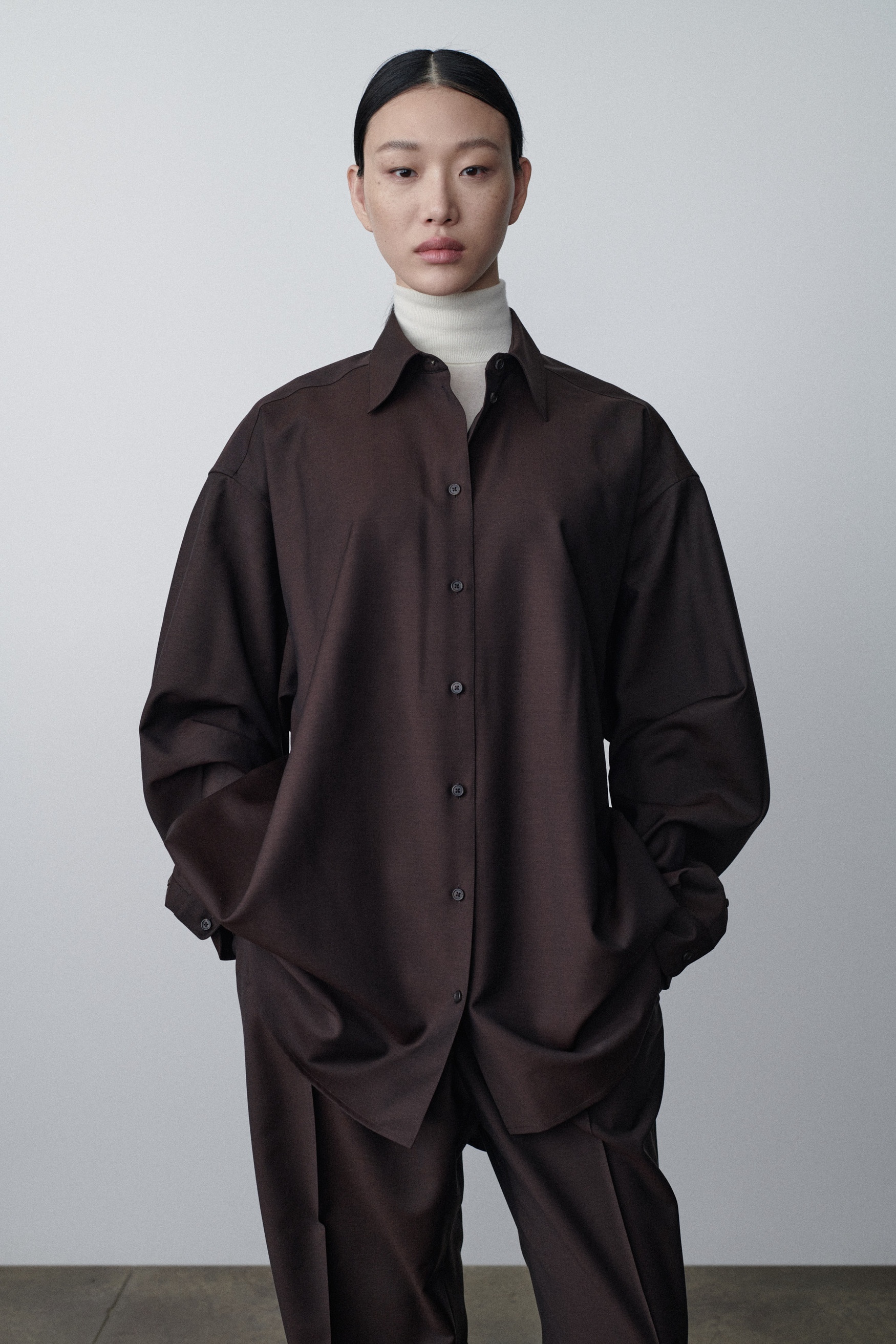 Luka Shirt in Virgin Wool and Mohair - 3