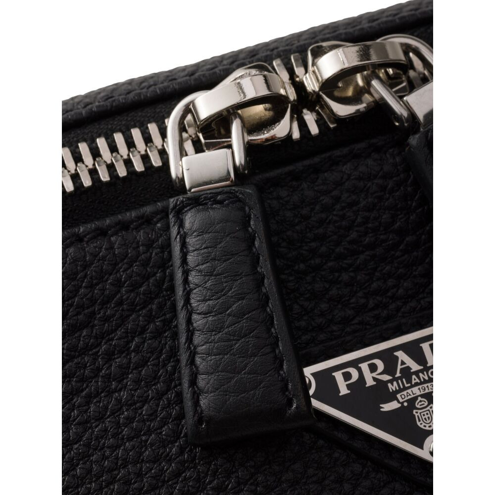 Prada Black Shoulder Bags Men - 4