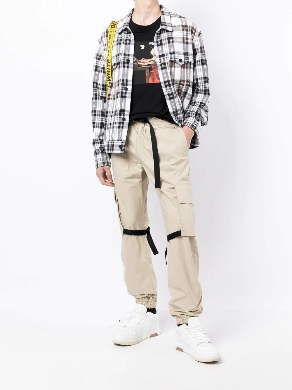 Diag-stripe cargo trousers - 2