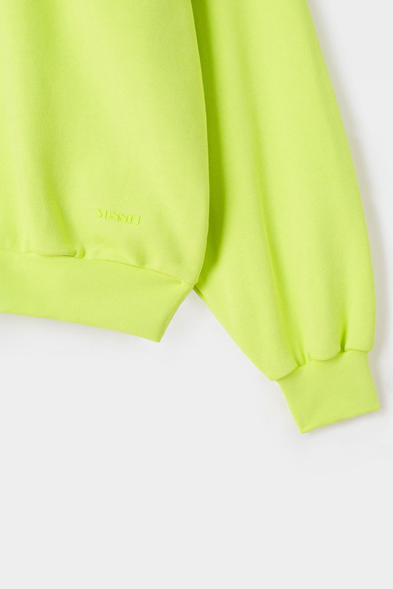 SMALL LOGO HOODIE / limeade 6