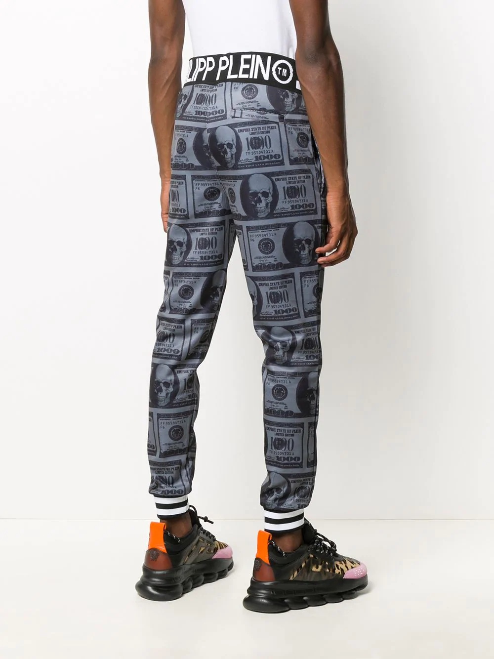 money-print sweatpants - 4