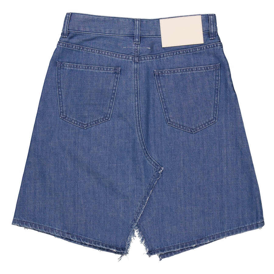 MM6 Maison Margiela Ladies Blue High-Waisted Denim Skirt - 2