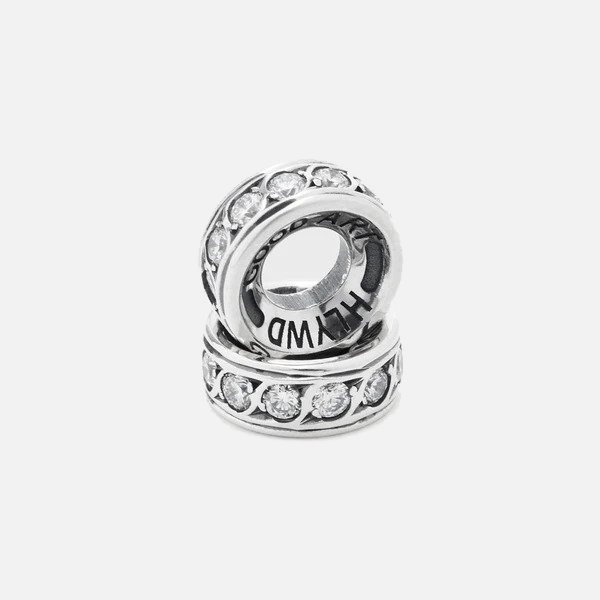 PS-ROND-WD GOOD ART HLYWD Rondel - White Diamond Pave - 3
