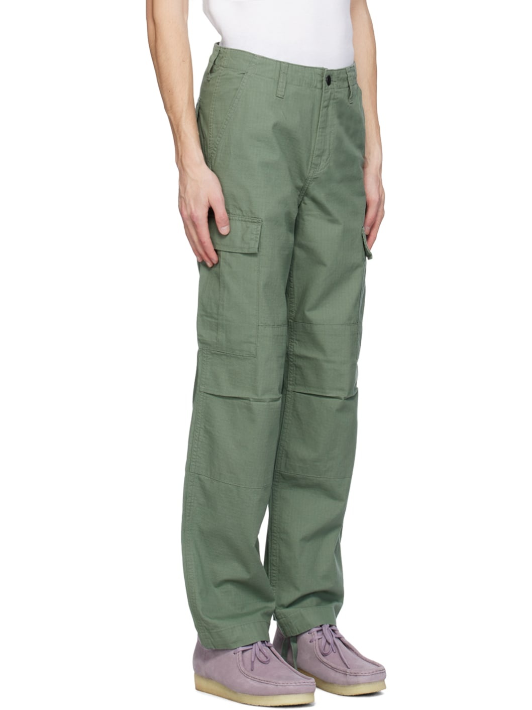 Green Regular Cargo Pants - 2