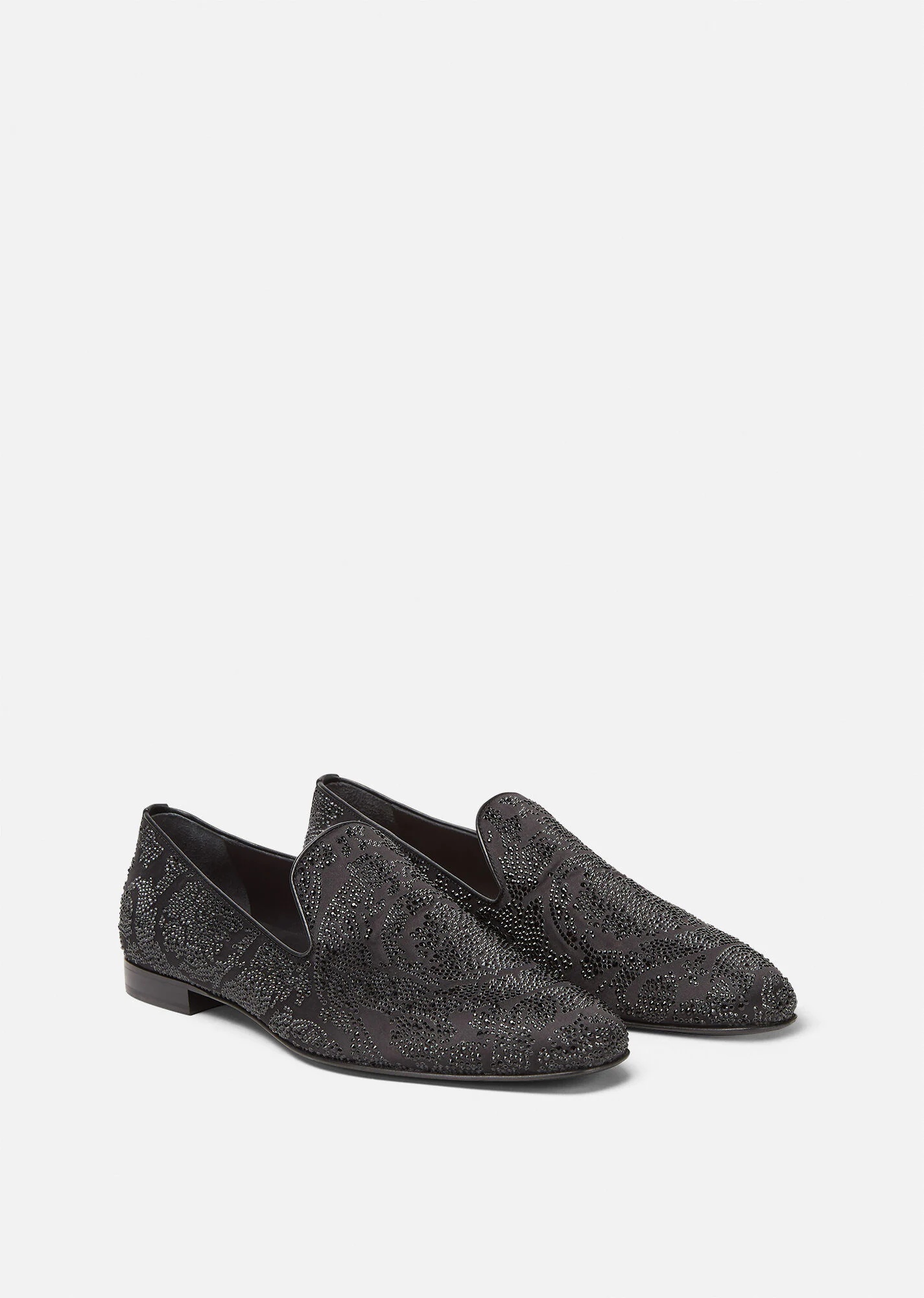 Barocco Silhouette Crystal Slippers - 2