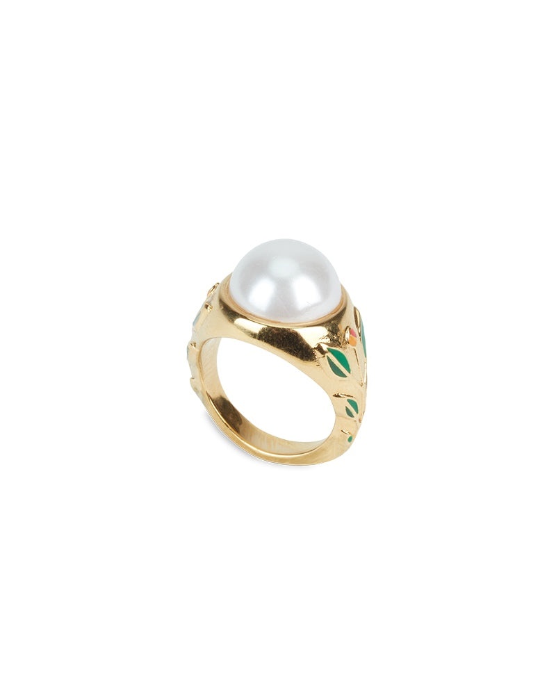 Pearl Signet Ring - 2