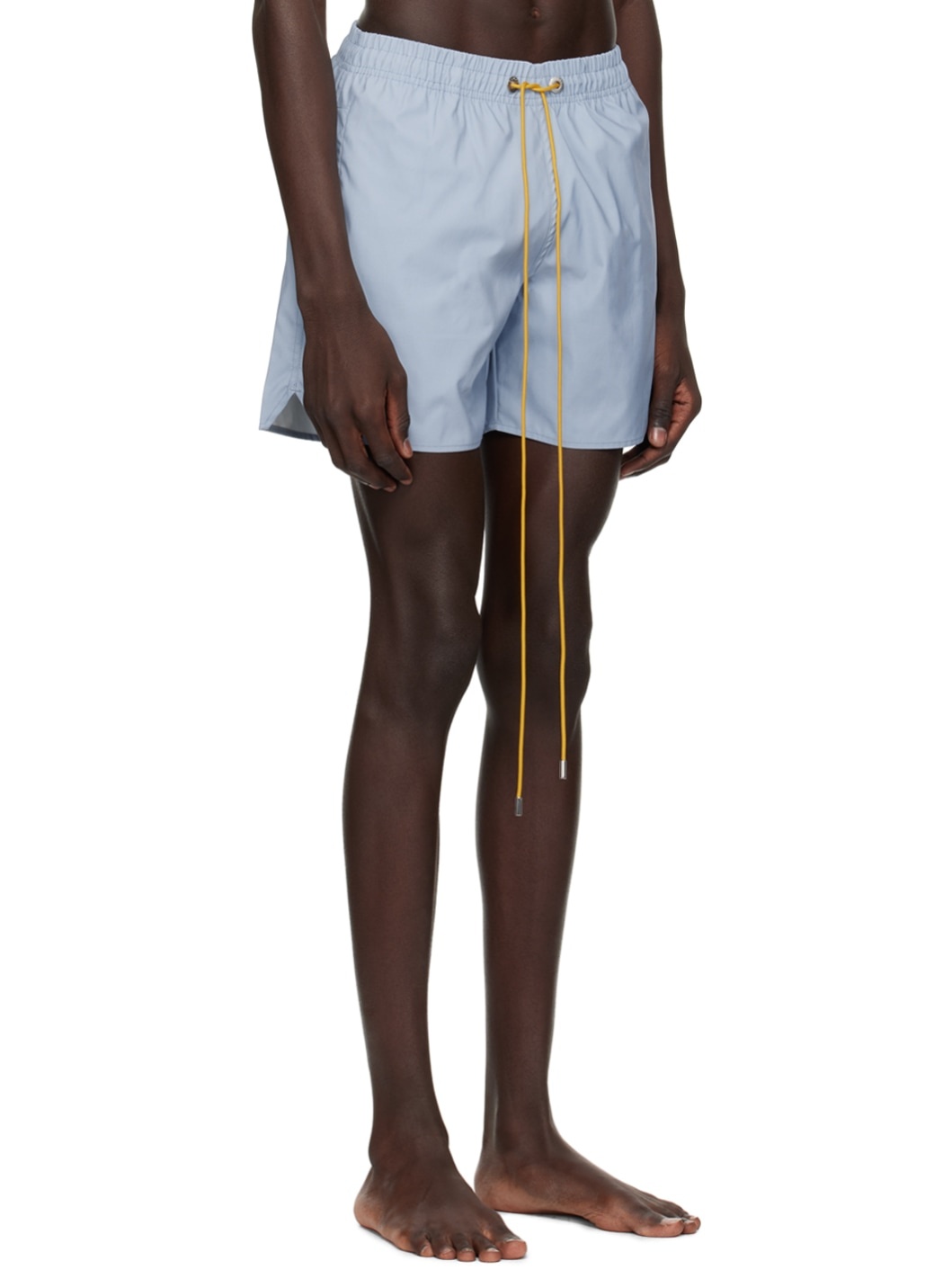 Blue Embroidered Swim Shorts - 2