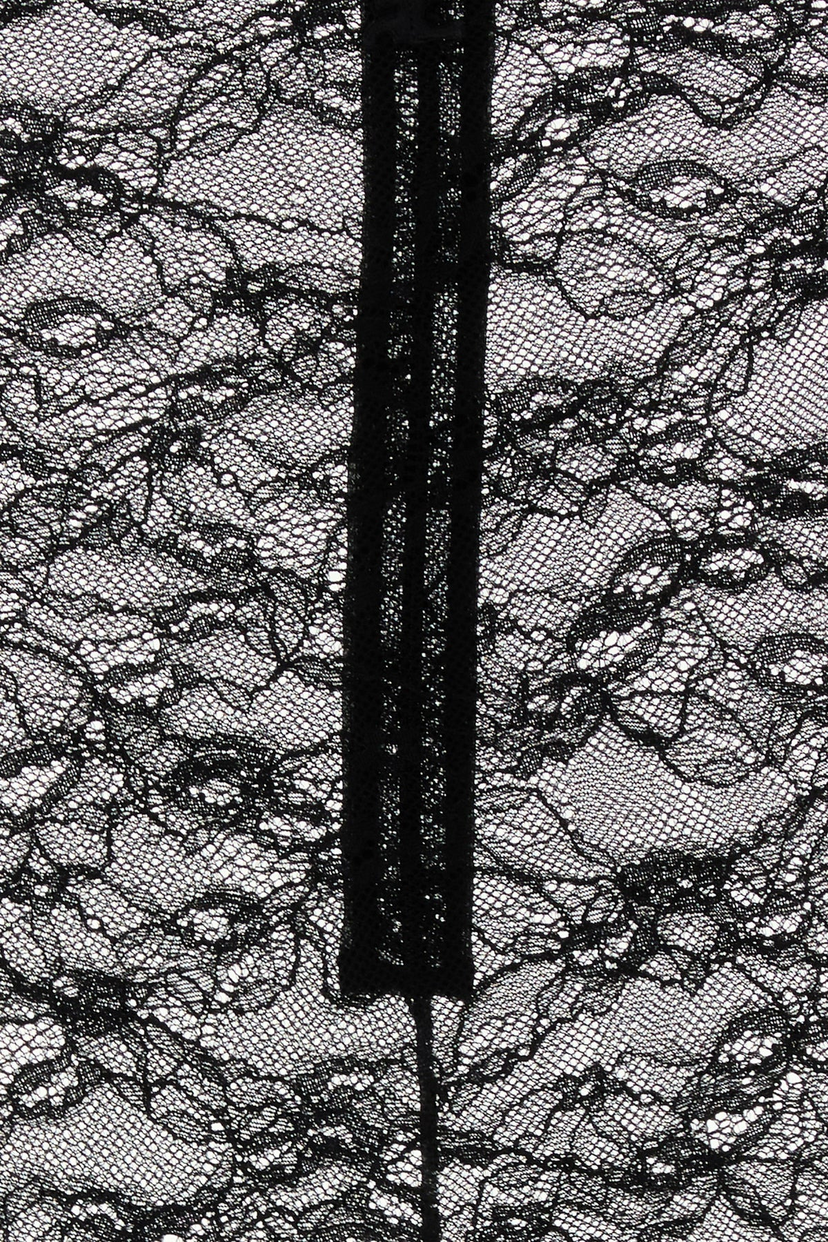 Black stretch lace top - 3