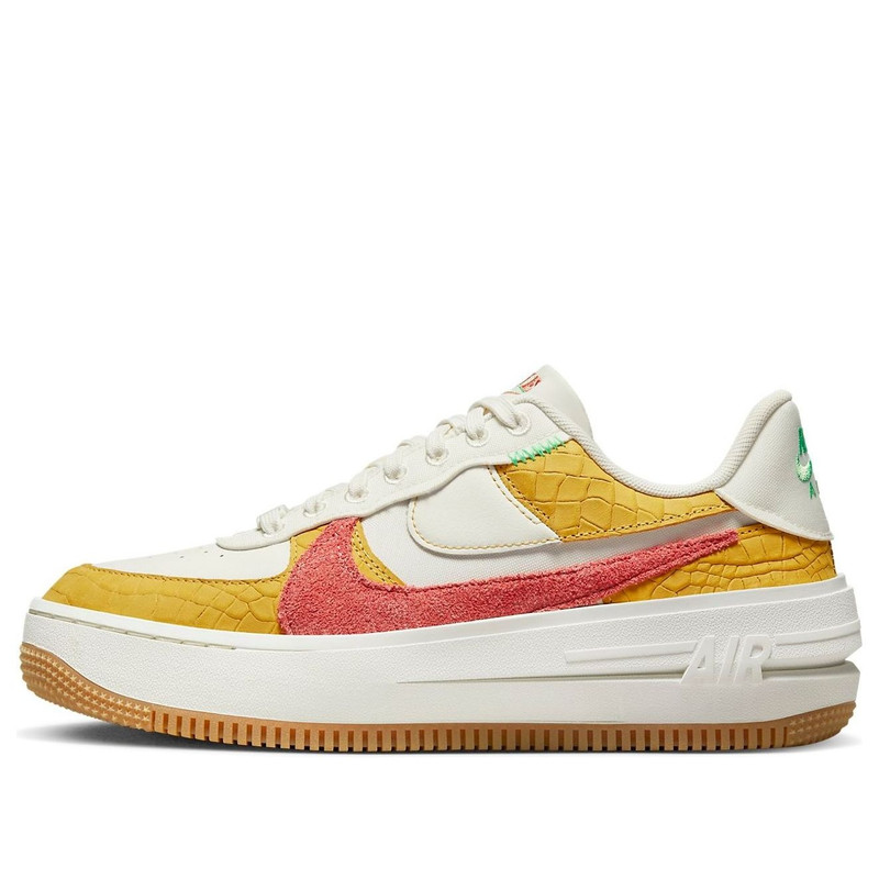 (WMNS) Nike Air Force 1 PLT.AF.ORM LV8 'Yellow Ochre Magic Ember' DX3209-133 - 1