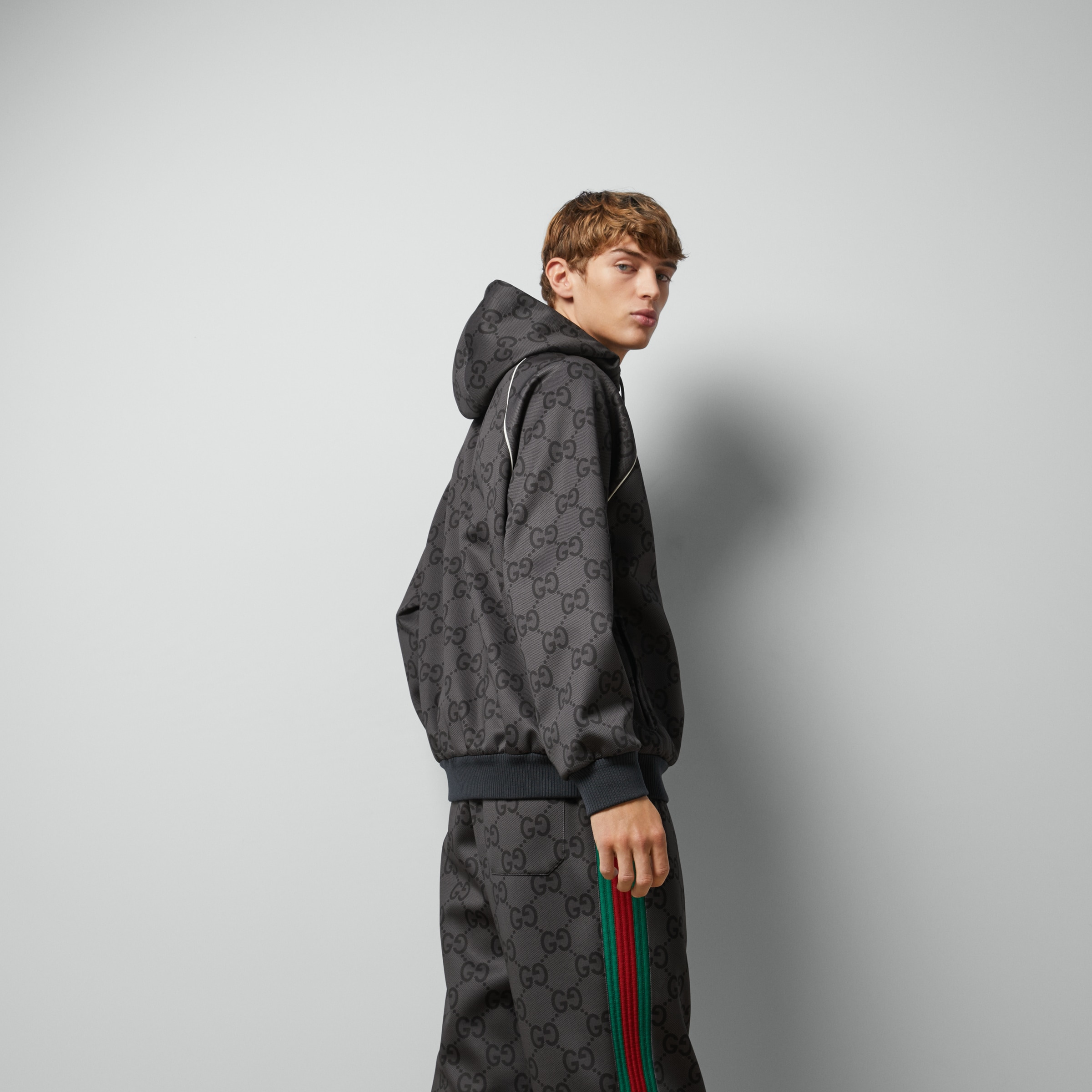 Jumbo GG zip jacket with Web - 7