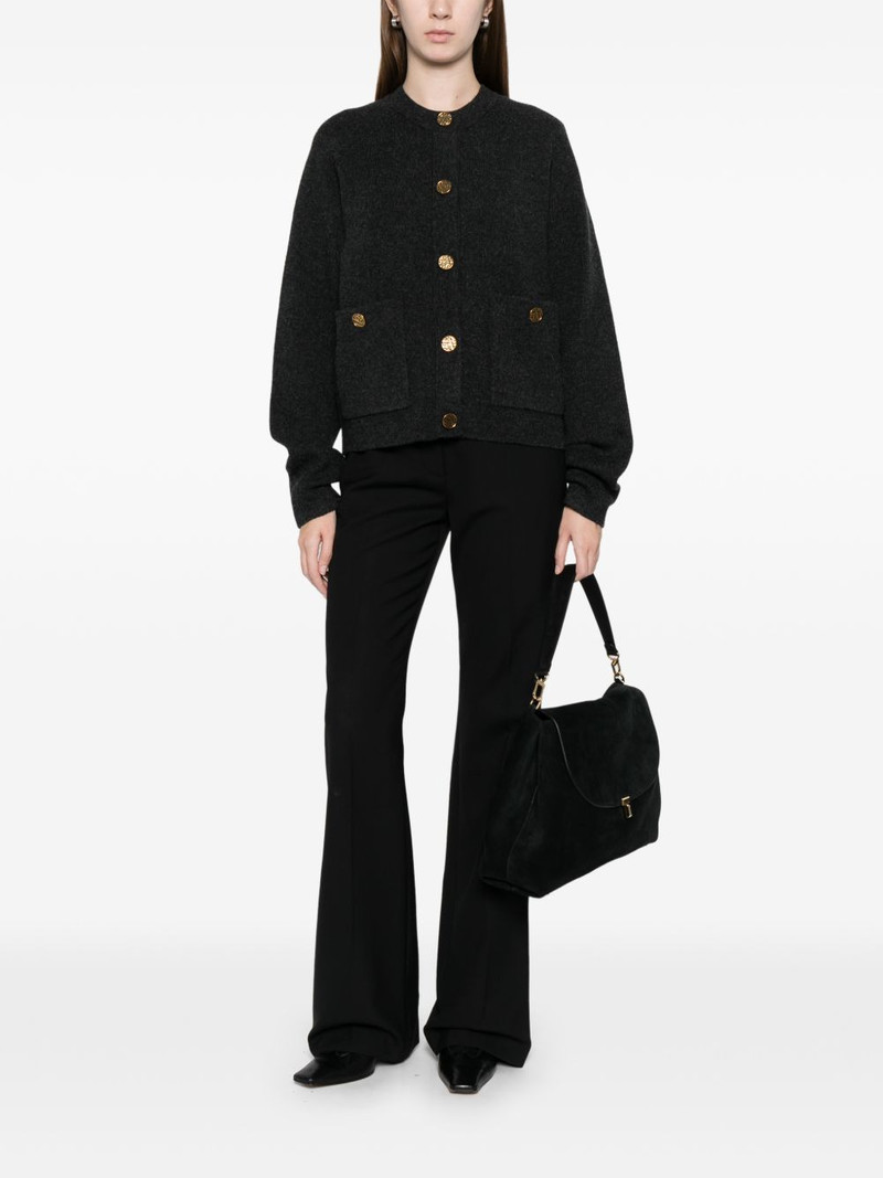 TOTEME hammered-button cardigan outlook