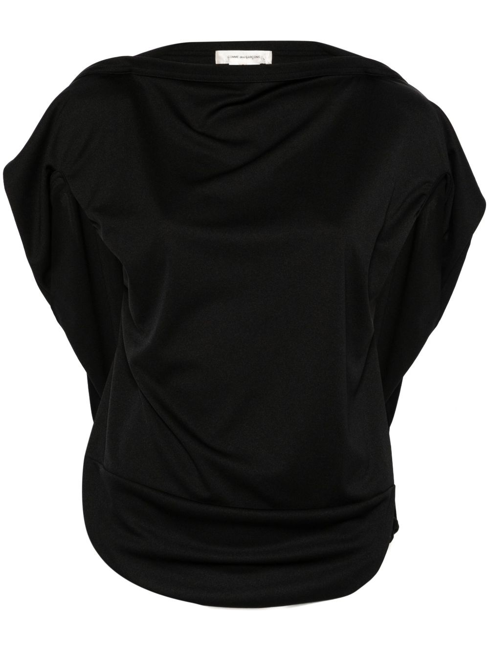 cowl-neck draped blouse - 1