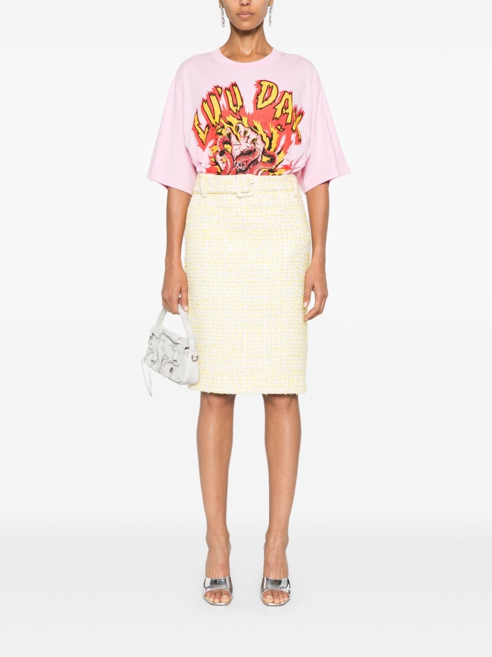 bouclé midi skirt - 2
