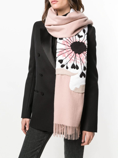 Valentino floral appliqué scarf outlook