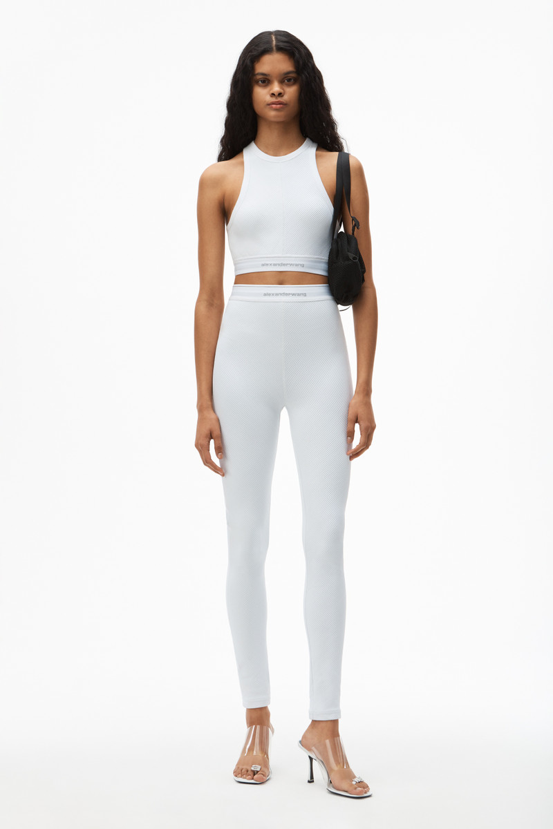 Alexander Wang LOGO ELASTIC BRA TOP IN STRETCH KNIT outlook