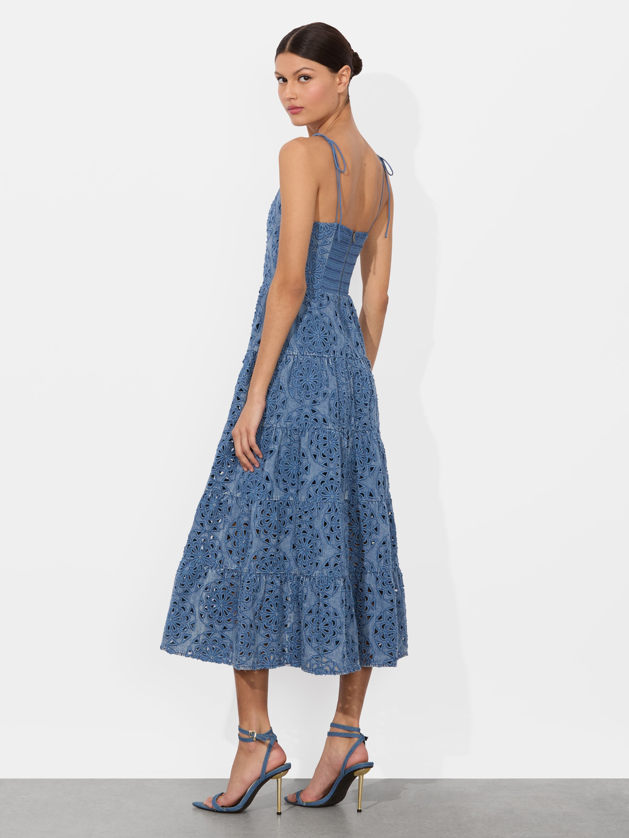 SHANTI TIERED MIDI DRESS - 4