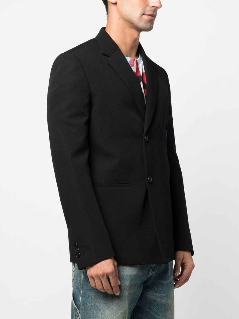 Off-White single-breasted tailored blazer outlook