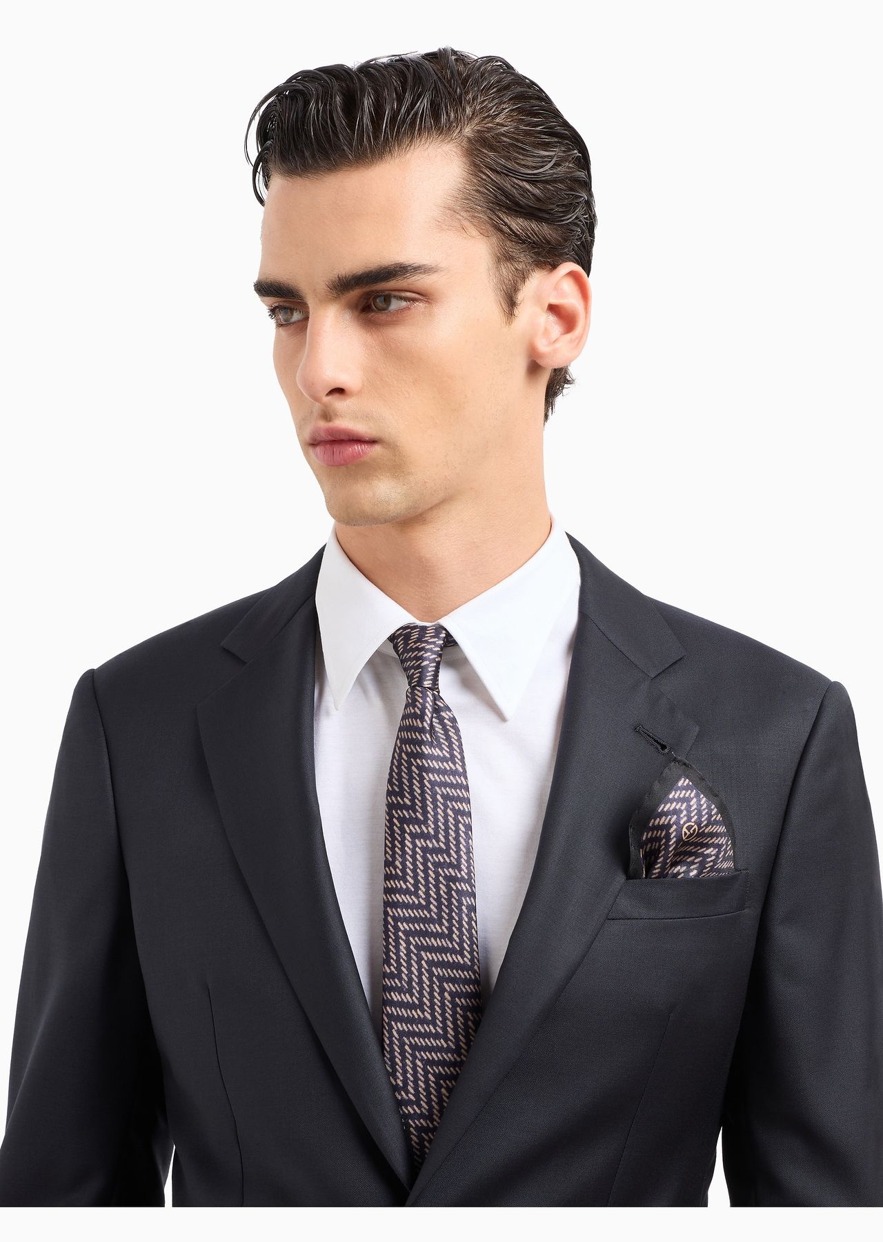 ASV printed silk pocket square - 3