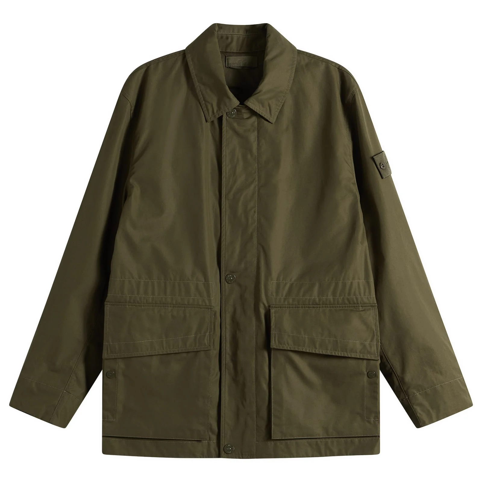 Stone Island Ghost All-Weather Cotton Canvas Jacket - 1