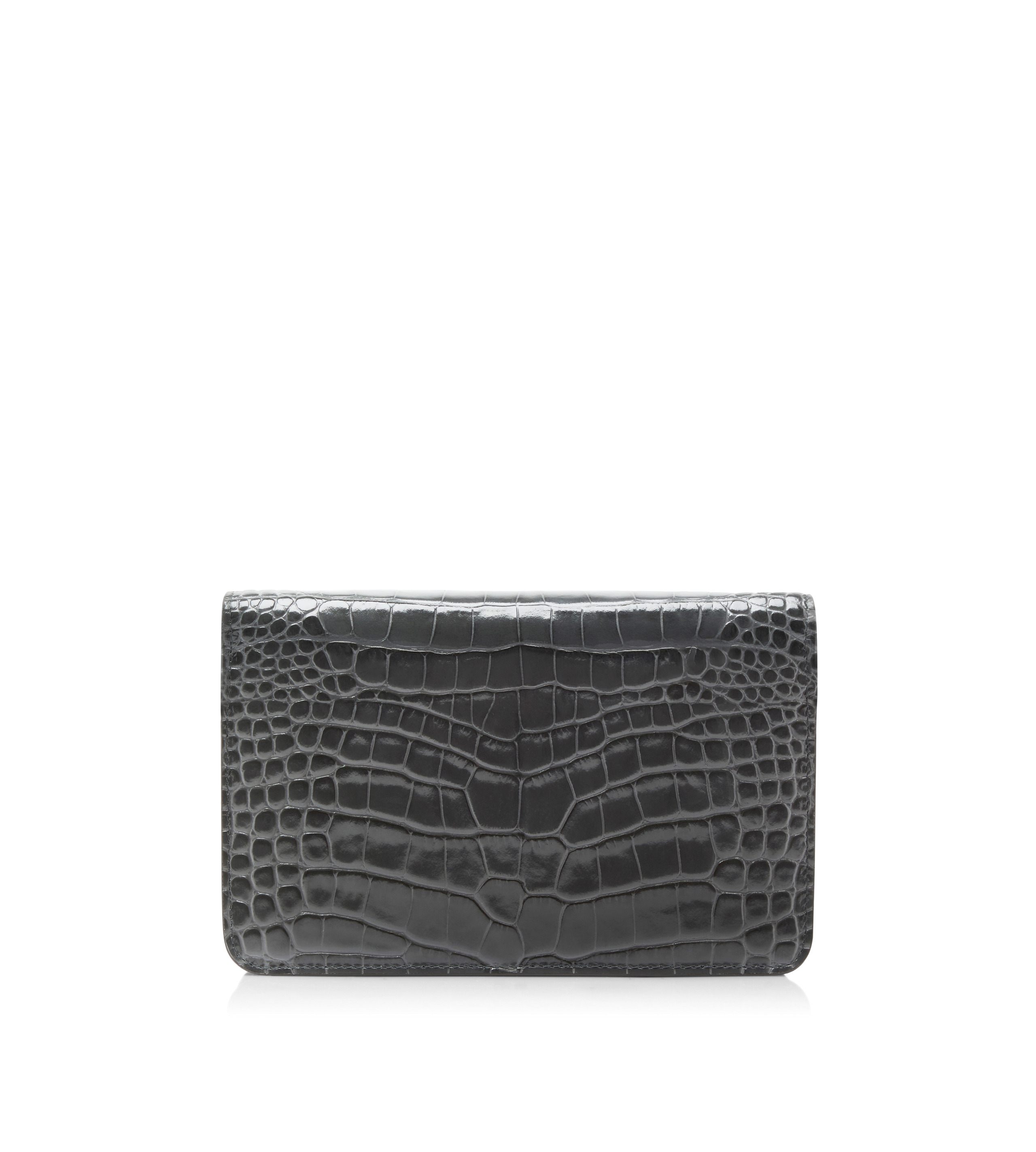 STAMPED CROCODILE LEATHER WHITNEY SMALL SHOULDER BAG - 3