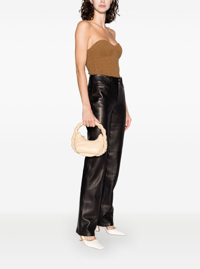 Espiga mini braided handle leather handbag 3