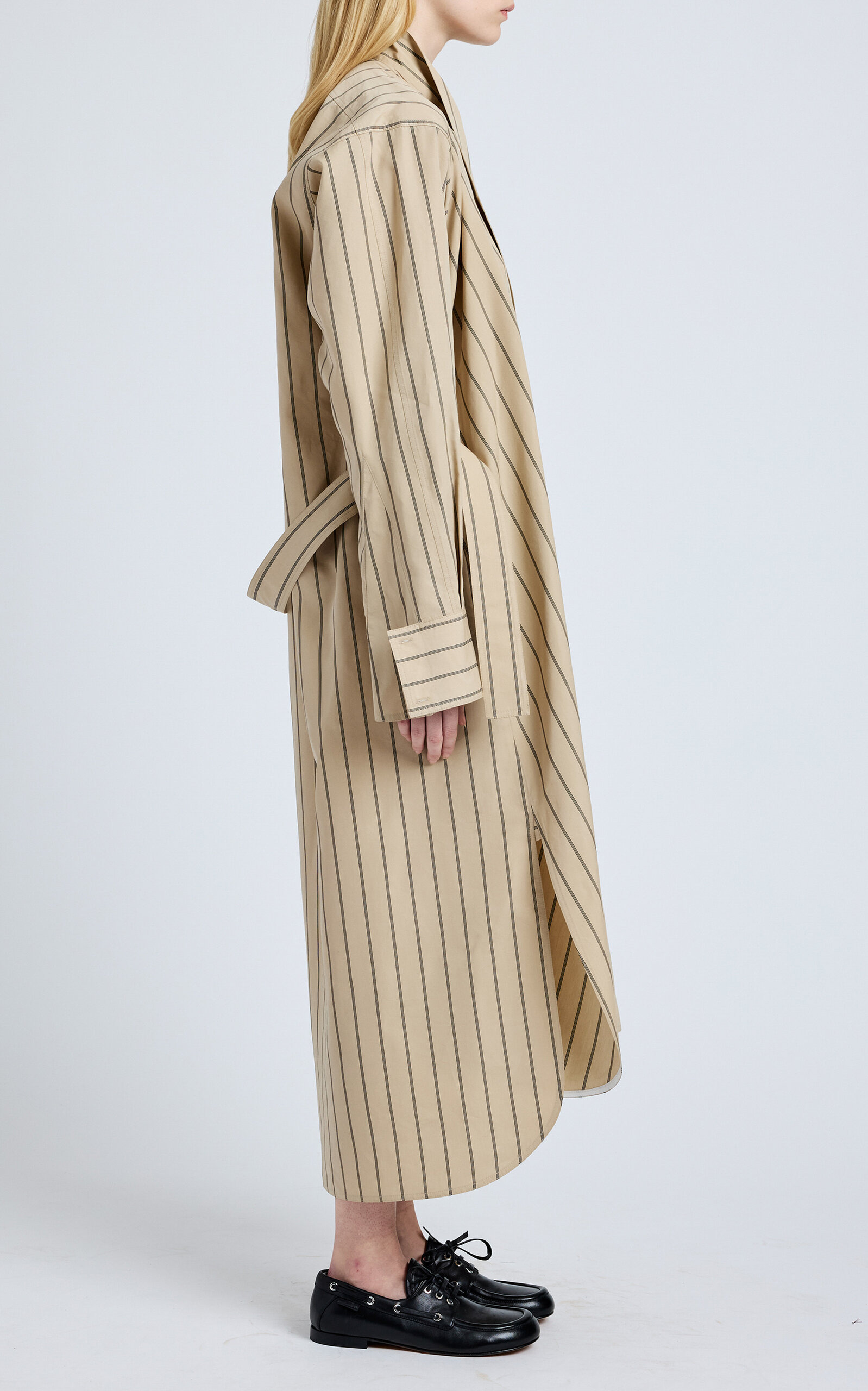 Phillipa Cotton Poplin Dress tan - 4