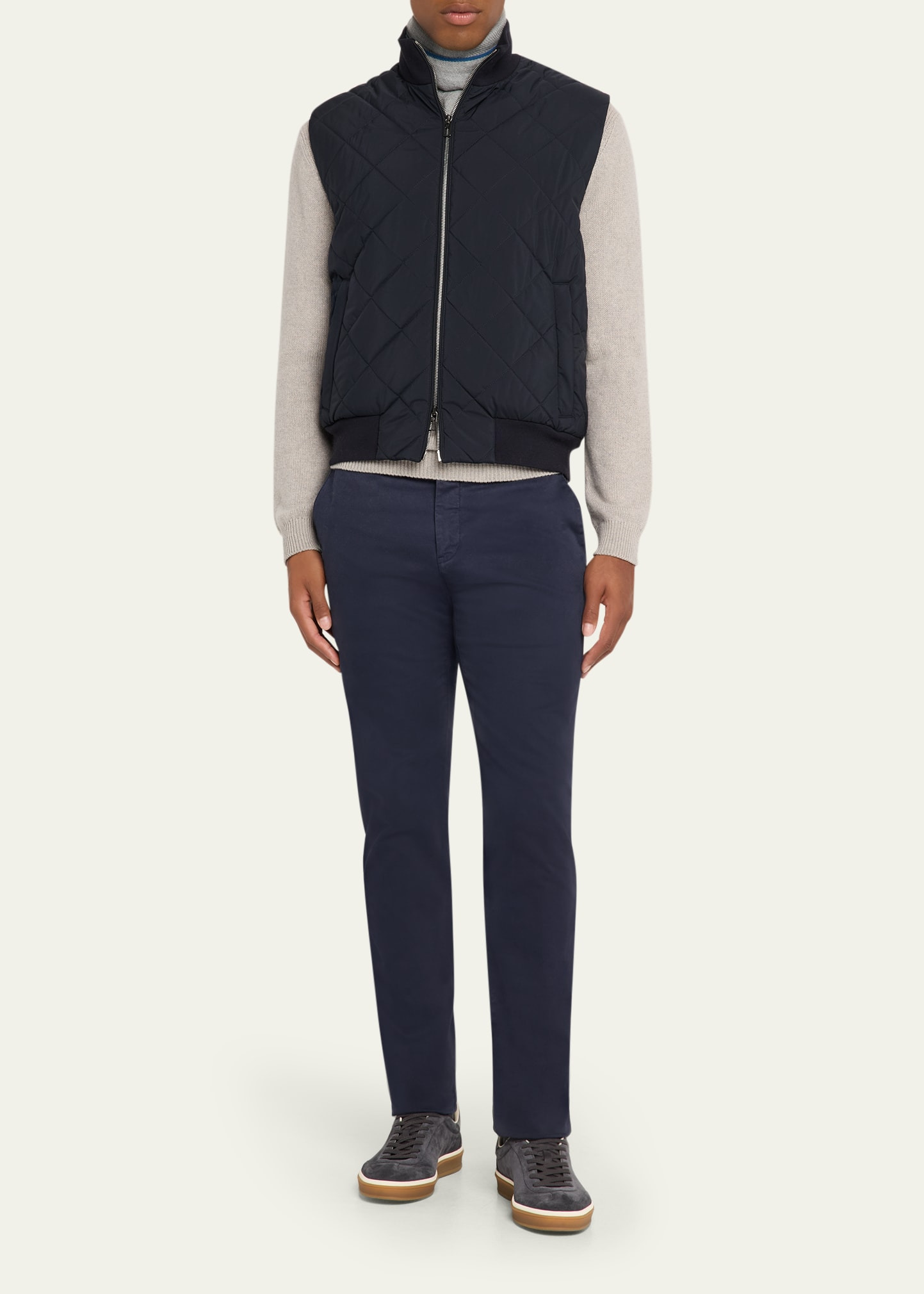 Men's Fobello Baby Cashmere Crewneck Sweater - 2