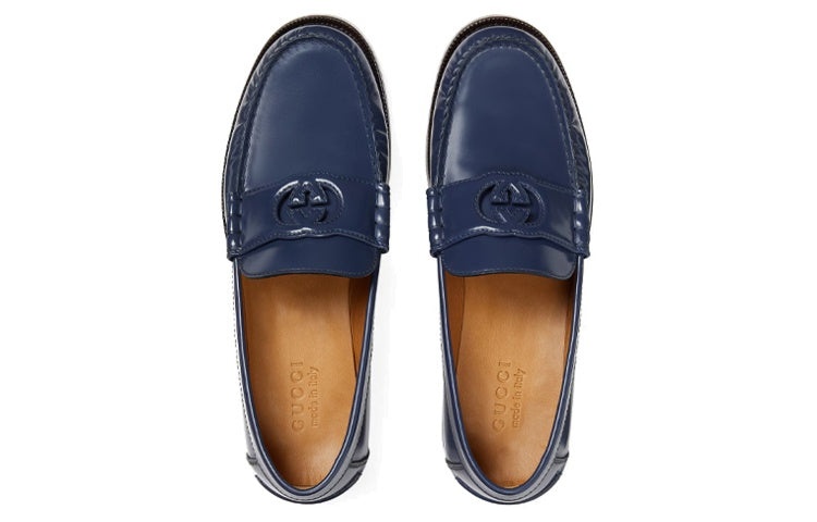Gucci Interlocking G Loafer 'Blue' 738470-17X00-4157 - 3