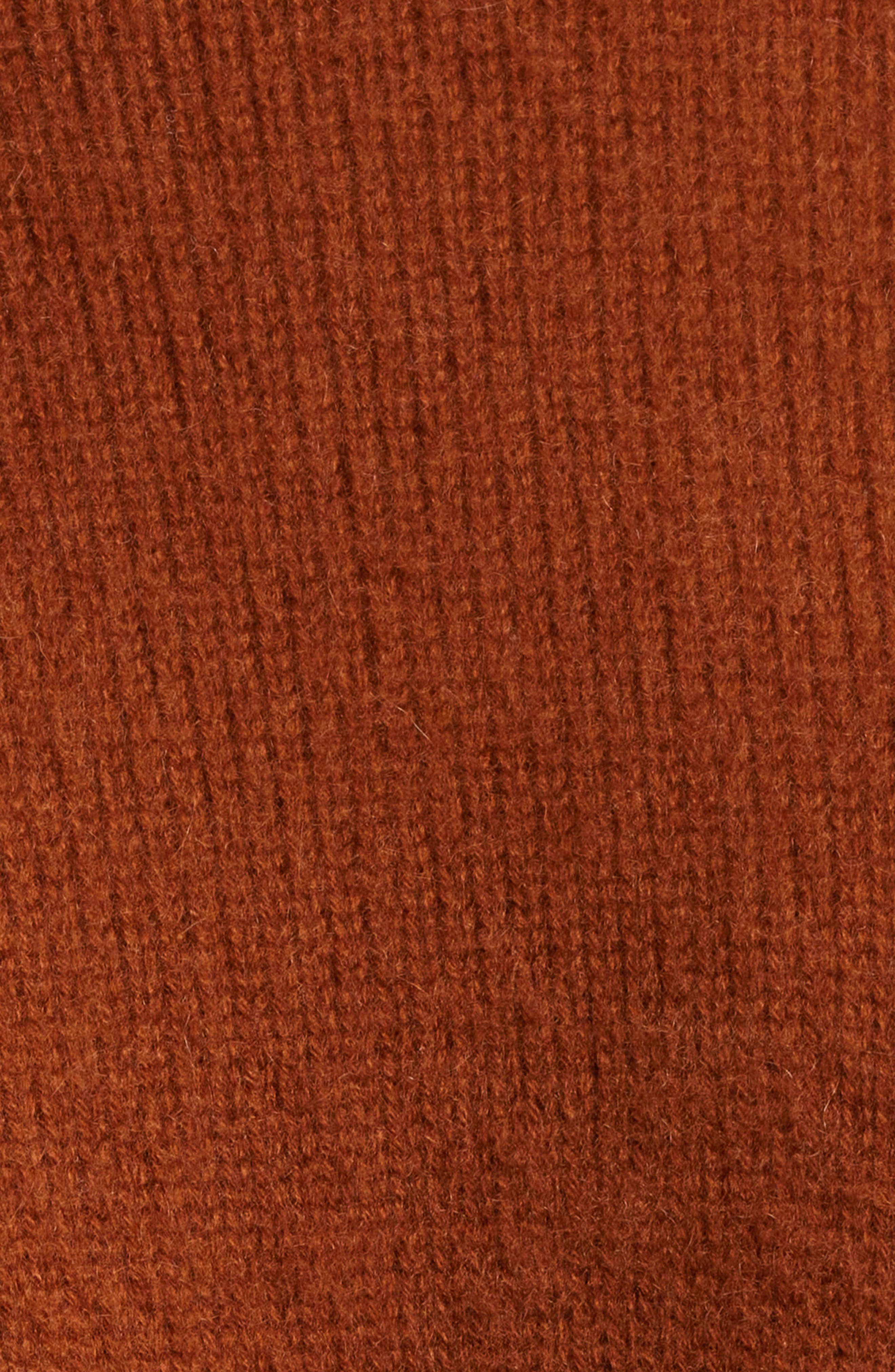 FRAME The Cashmere Brushed Sweater in Rust at Nordstrom - 6