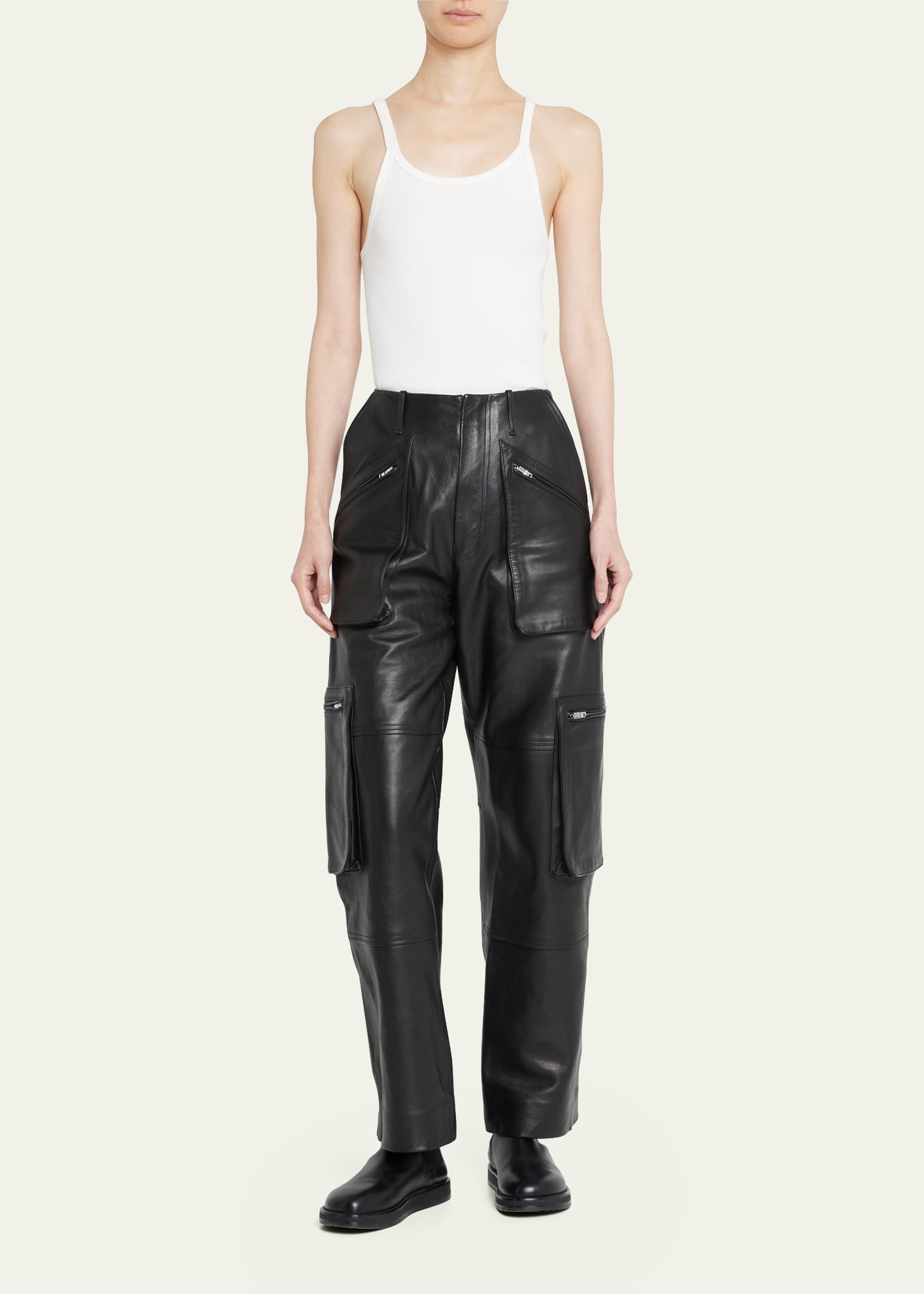Cropped Rib Tank Top - 2