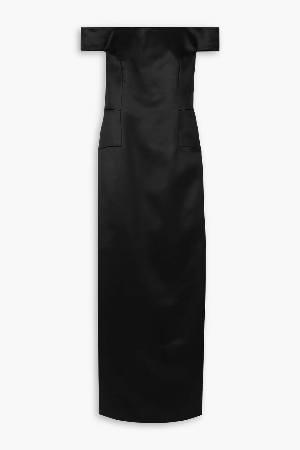 Sloane off-the-shoulder wool and silk-blend maxi dress - 1