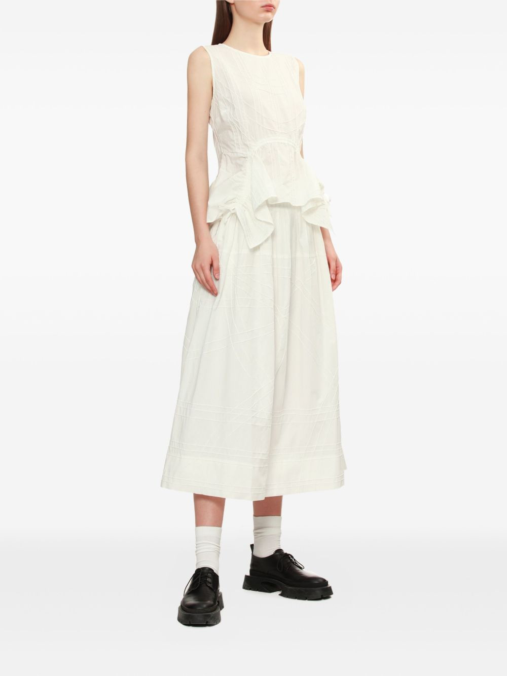 pleated embroidered skirt - 2