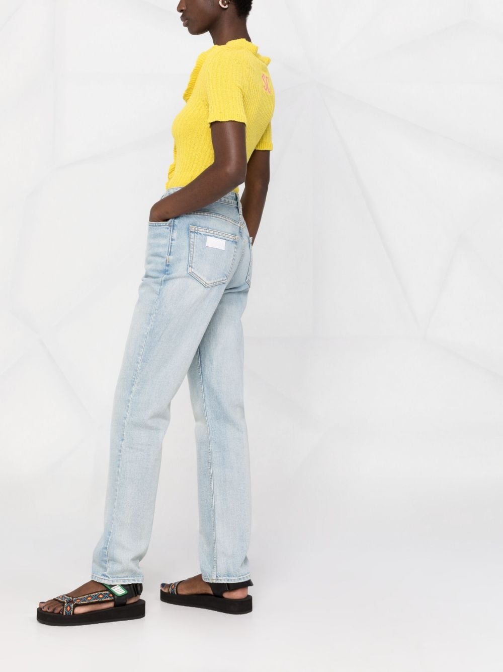 straight-leg high-rise jeans - 6